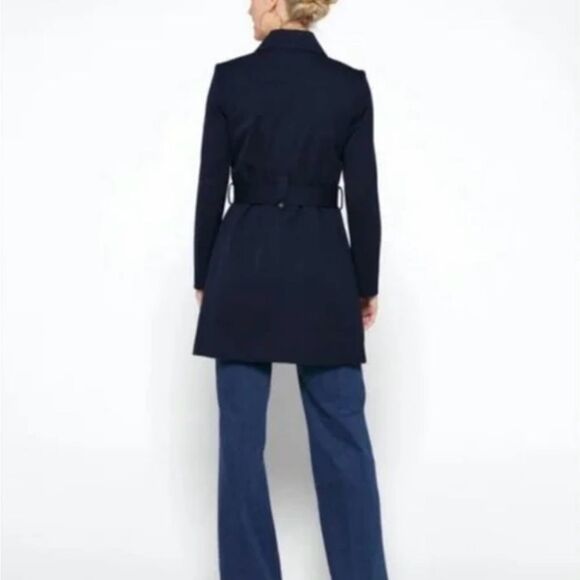 41 Hawthorn Crue Long Belted Trench Coat Beige 3X Stitch Fix NWT - Picture 3 of 7